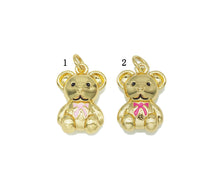 Load image into Gallery viewer, Enamel Teddy Bear Pendant, Sku#F1463