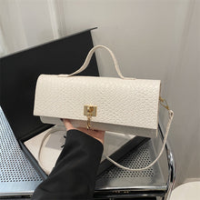 Load image into Gallery viewer, Women's Minimalist Crossbody Bag – Solid Color Woven Fabric Shoulder Bag