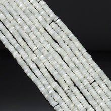 Load image into Gallery viewer, Smooth Rondelle White Mother of Pearl Beads, Sku#T172