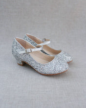 Load image into Gallery viewer, Rock Glitter Mary Jane with Glitter Heels for Girls