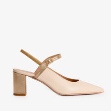 Load image into Gallery viewer, The Pompei Cream Leather Slingback Women Sandal