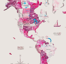 Load image into Gallery viewer, 3D Wooden World Map Dream