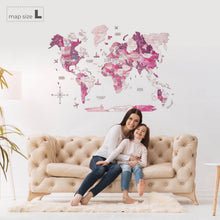 Load image into Gallery viewer, 3D Wooden World Map Dream