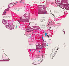 Load image into Gallery viewer, 3D Wooden World Map Dream