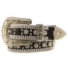 Load image into Gallery viewer, 3D Flower Girl Gator Leather Belt - Womens Belt