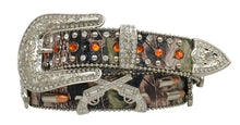Load image into Gallery viewer, 3D Topaz Studded Camo Belt - Womens Belt