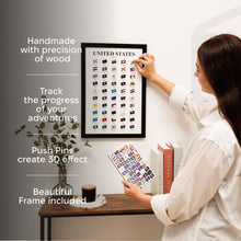 Load image into Gallery viewer, Poster Travel Tracker States USA