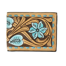 Load image into Gallery viewer, 3D Turquoise Frontier - Men's Bi-Fold Wallet