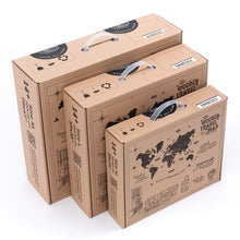 Load image into Gallery viewer, 3D LED / LUMINOUS Wooden World Map 3.0 Cappuccino