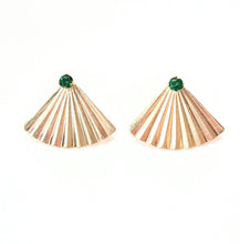 Load image into Gallery viewer, Secret Fan Ear Jacket stud earrings