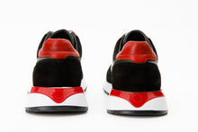 Load image into Gallery viewer, The Rakka Black &amp; Red Leather Men Sneaker Final Sale!