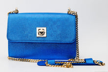 Load image into Gallery viewer, The Maple Sax Blue Leather Handbag