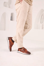Load image into Gallery viewer, The Torino Tan Leather Men Sneaker