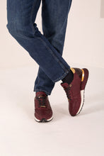 Load image into Gallery viewer, The Majesty Burgundy Leather Men Sneaker
