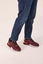 Load image into Gallery viewer, The Majesty Burgundy Leather Men Sneaker