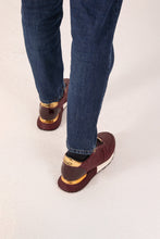 Load image into Gallery viewer, The Majesty Burgundy Leather Men Sneaker