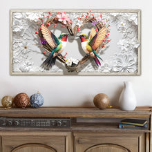 Load image into Gallery viewer, 3D Hummingbirds Wall Art IV