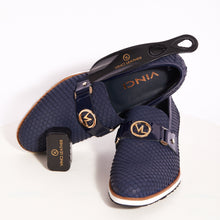 Load image into Gallery viewer, The Legacy Navy Blue Leather Men Casual Loafer Shoe