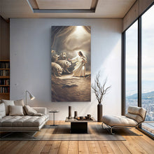 Load image into Gallery viewer, Jesus Protects The Lamb From Wolves Faith Wall Art VII