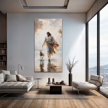 Load image into Gallery viewer, Jesus Protects The Lamb From Wolves Faith Wall Art XIII
