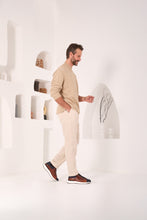 Load image into Gallery viewer, The Caesars Navy &amp; Tan Leather Men Sneaker