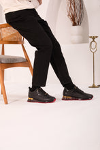 Load image into Gallery viewer, The Marseille Black Leather Men Sneaker