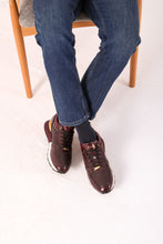 Load image into Gallery viewer, The Empire Burgundy Leather Men Sneaker