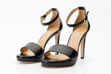 Load image into Gallery viewer, The Aksu Black Leather Ankle Strap Women Sandal Final Sale!