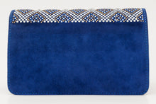 Load image into Gallery viewer, The Nampula Sax Blue Glitter Leather Handbag