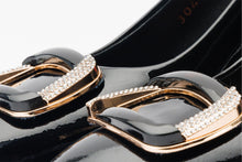 Load image into Gallery viewer, The Ferrara Black Patent Leather Block Heel Pump Women Shoe