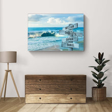 Load image into Gallery viewer, Family Names Beach Sign