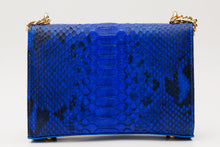 Load image into Gallery viewer, The Toskana Sax Blue Pythn Leather Handbag