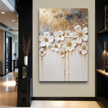 Load image into Gallery viewer, Gold Floral Wall Art