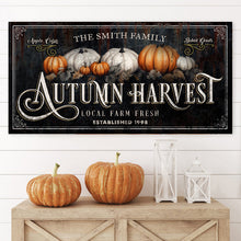 Load image into Gallery viewer, Family Autumn Harvest Thanksgiving Sign