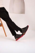 Load image into Gallery viewer, The Marseille Black Leather Men Sneaker