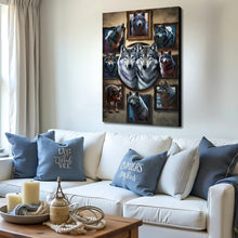 Load image into Gallery viewer, 3D Wolf Collage Wall Art