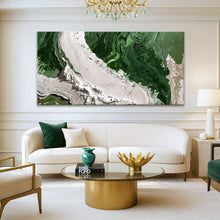 Load image into Gallery viewer, Green Rivers Abstract Wall Art IV