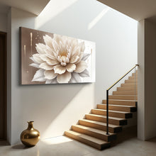 Load image into Gallery viewer, Single Beige Flower Abstract Wall Art