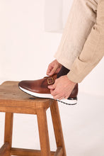 Load image into Gallery viewer, The Torino Tan Leather Men Sneaker
