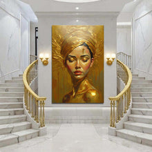 Load image into Gallery viewer, Woman's Golden Serenity Wall Art