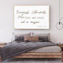 Load image into Gallery viewer, Ephesians 3:20 Farmhouse Faith Sign II