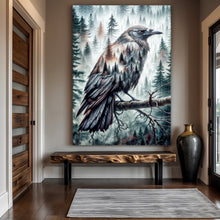 Load image into Gallery viewer, Crow Double Exposure Wall Art