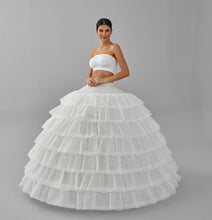 Load image into Gallery viewer, Simple Wedding Dresses Ball Gown Crinoline Skirt -Quinceanera Petticoat Skirt