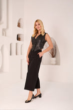 Load image into Gallery viewer, The Foggia Black Leather Block Heel Pump Women Shoe