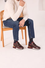 Load image into Gallery viewer, The Empire Burgundy Leather Men Sneaker