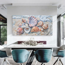 Load image into Gallery viewer, Sea Shells Modern Coastal Wall Art