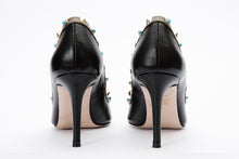 Load image into Gallery viewer, The Tikapur Black Leather Pump Women Shoe Final Sale!