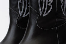 Load image into Gallery viewer, The Togg Black Leather Cowboy Women Boot Final Sale!