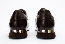 Load image into Gallery viewer, The Mugla Brown Snk Leather Men Sneaker Final Sale!