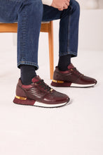 Load image into Gallery viewer, The Empire Burgundy Leather Men Sneaker